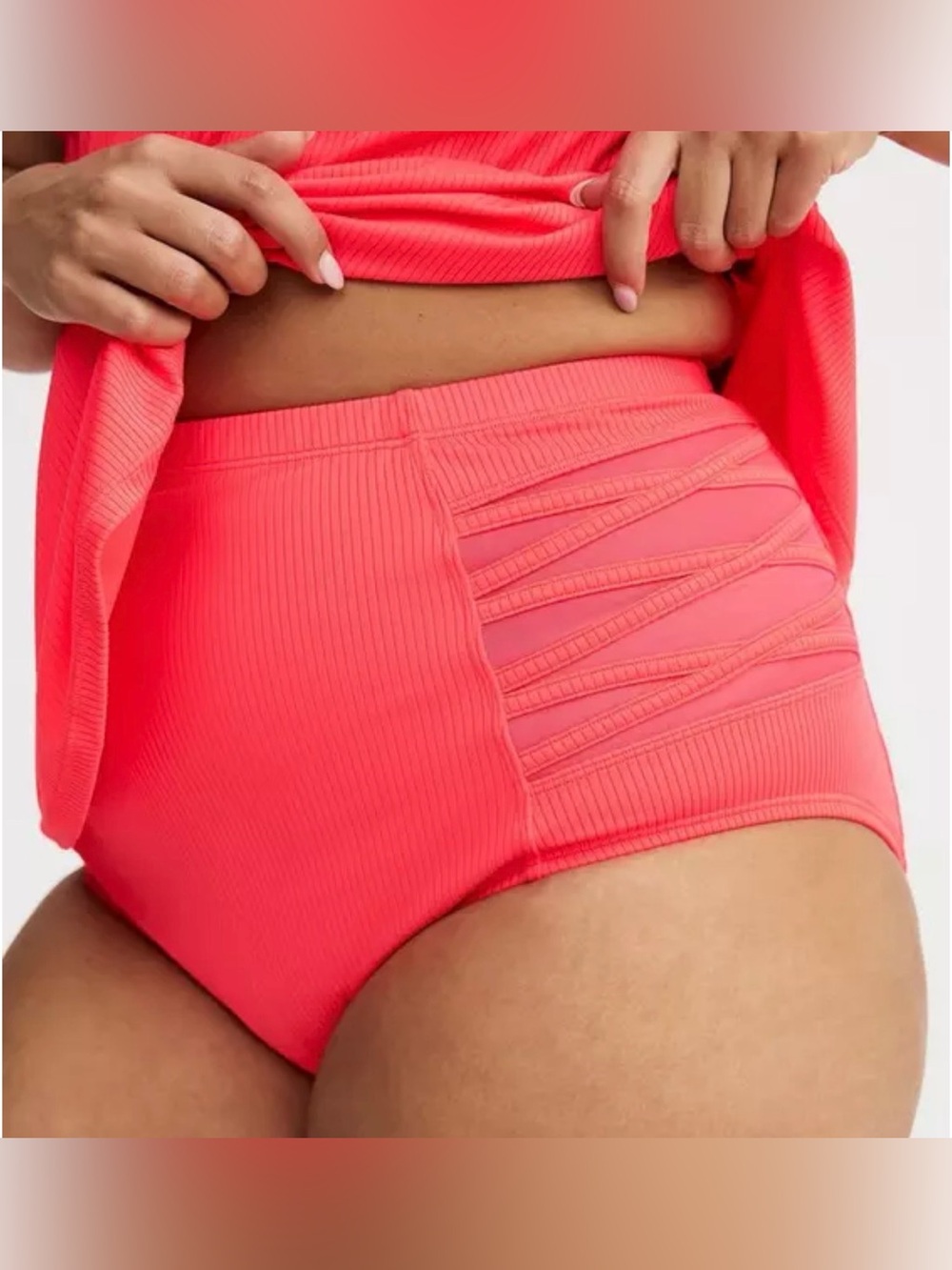 NWT Torrid rib crossed side womens’s swim bottoms size 3X